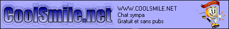 Coolsmile chat sympa et gratuit www.coolsmile.net